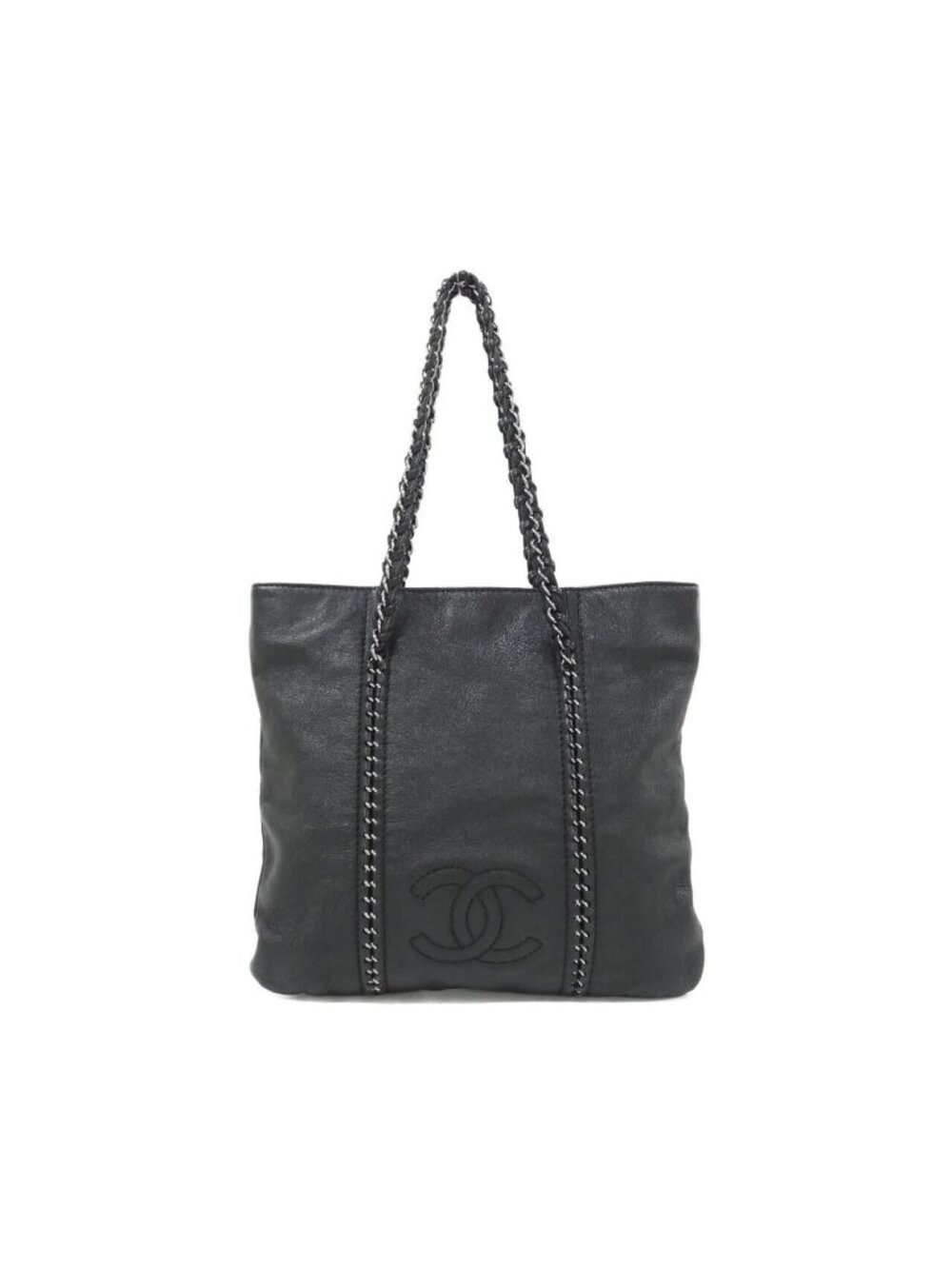 Chanel Line Bag Handbag Black
